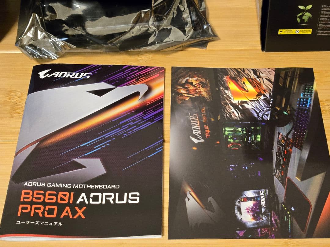 マザーボード AORUS B560I + i5-11400F + DDR4 8GB*2