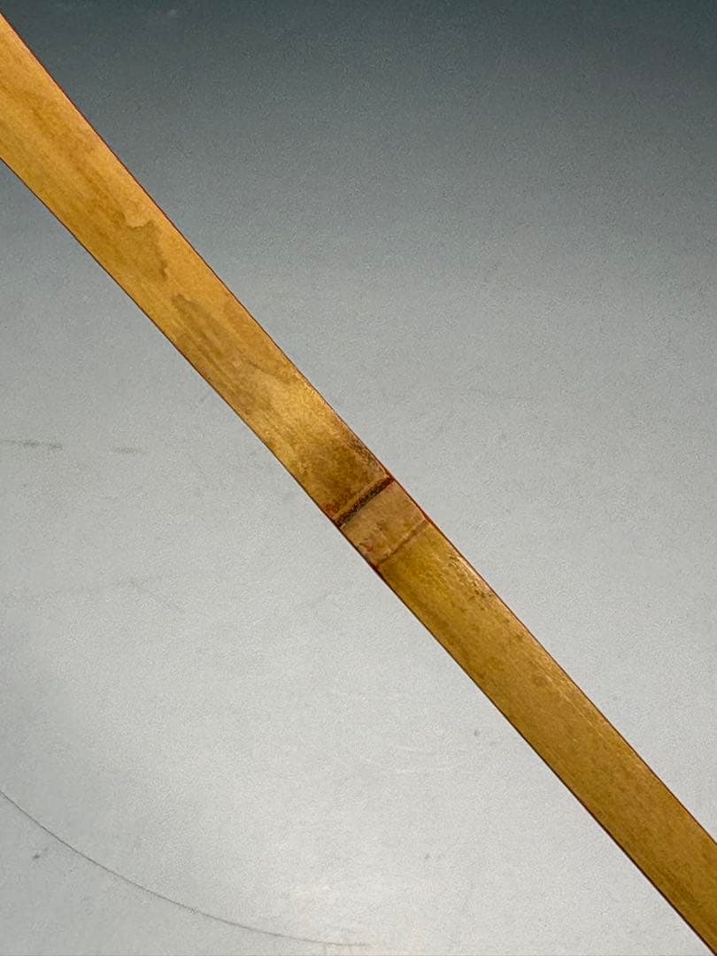【中古品】茶道具　正斎下削　菊唐草蒔絵竹茶杓　堀内宗完書付　銘『秋菊有佳色』共箱