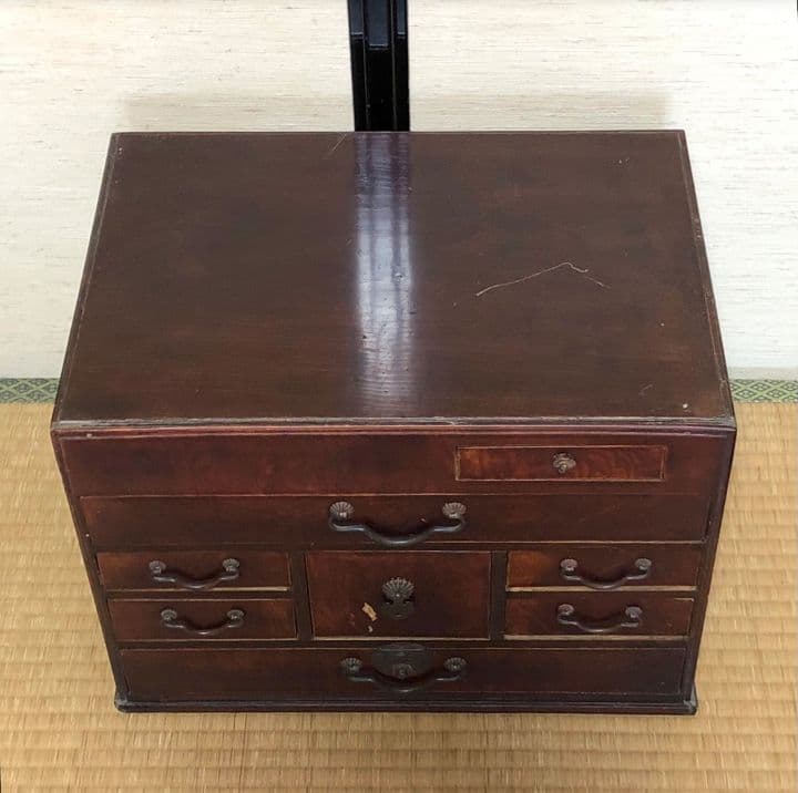 木製 伝統的 引出し 昭和レトロ アンティーク 小箪笥 小物入れ