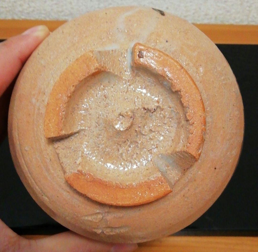 杉本貞光作　信楽焼　御本　亀図　茶碗　共箱　茶道具
