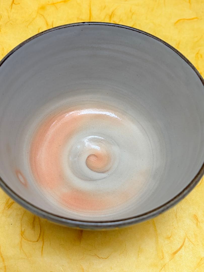 抹茶茶碗 乾山写 橋本紫雲 桃柳 共箱・陶歴栞付 茶道具 裏千家 表千家