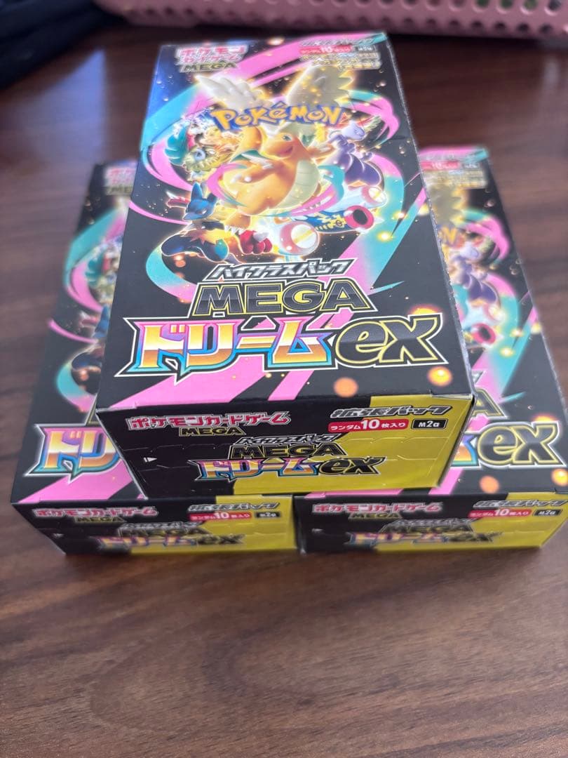 MEGAドリームex 3BOX シュリンク無し ポケモンカードゲーム