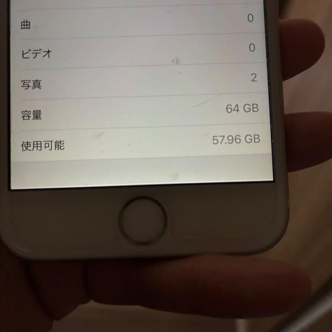 iPhone6 64GBバッテリー100% 動作確認済み　ゴールド A1586