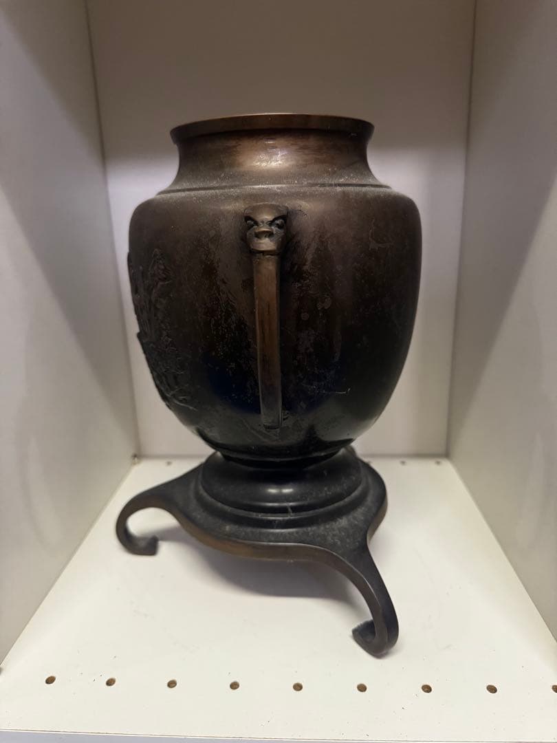 ⚫️ 銅製花器 伝統的 薄端 華道 生け花 格花 花器 花瓶 ヴィンテージ品