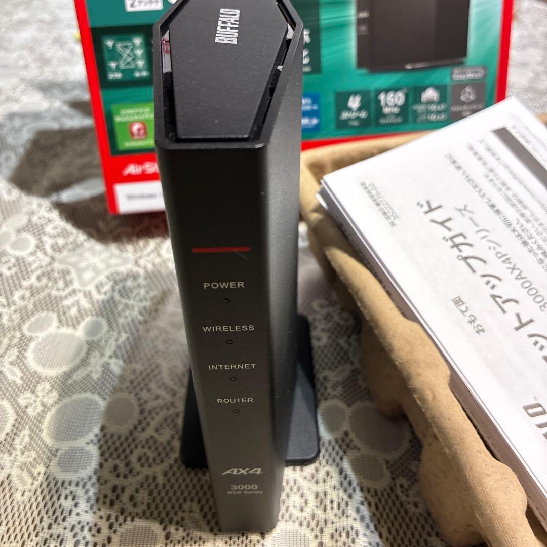 BUFFALO WSR-3000AX4P-BK Wi-Fi 6 ルータ