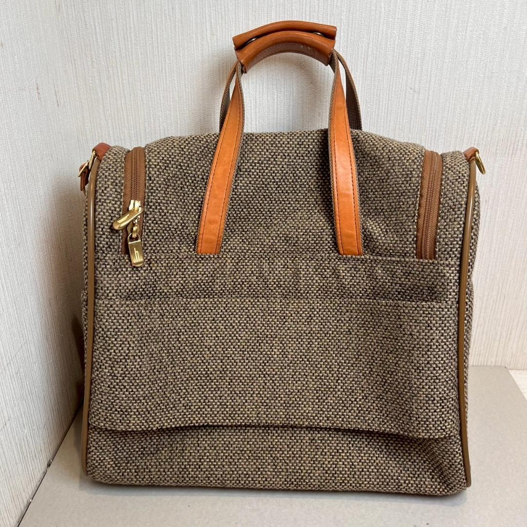 【美品】Hartmann ハートマン ボストンバッグ ツイード レザー 2way