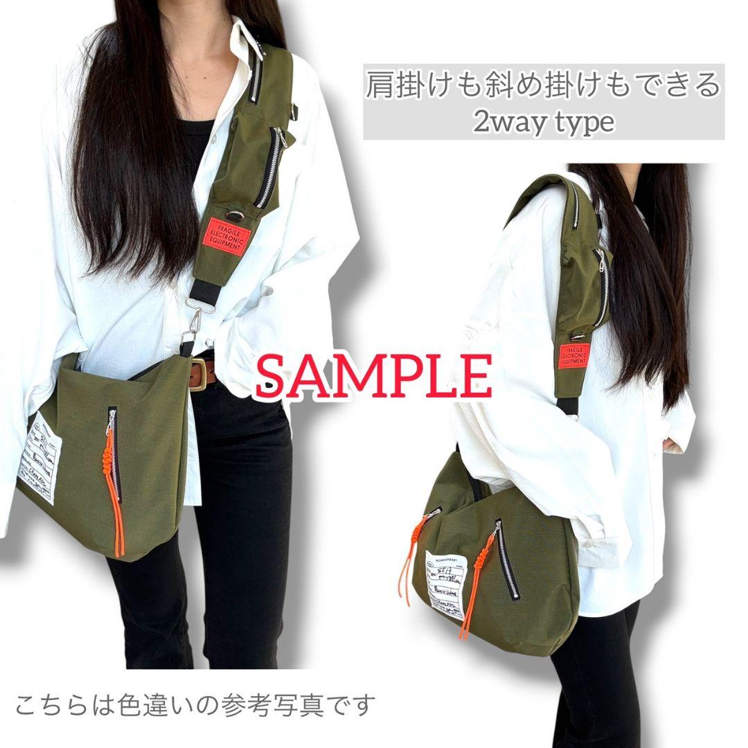 Pocket shoulder Accent Bag／コーデュラグレー