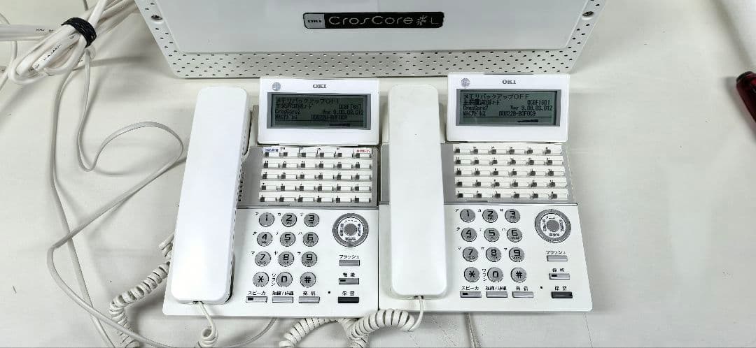 【簡易動作確認済】OKI croscore　主装置 ビジネスフォン12台セット