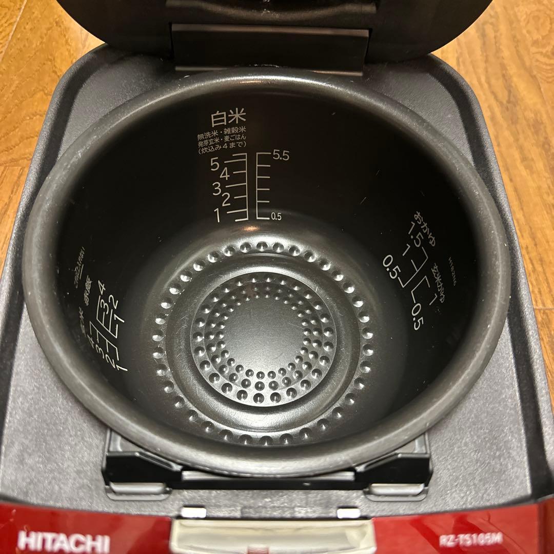 HITACHI 炊飯器 RZ-TS105M 赤