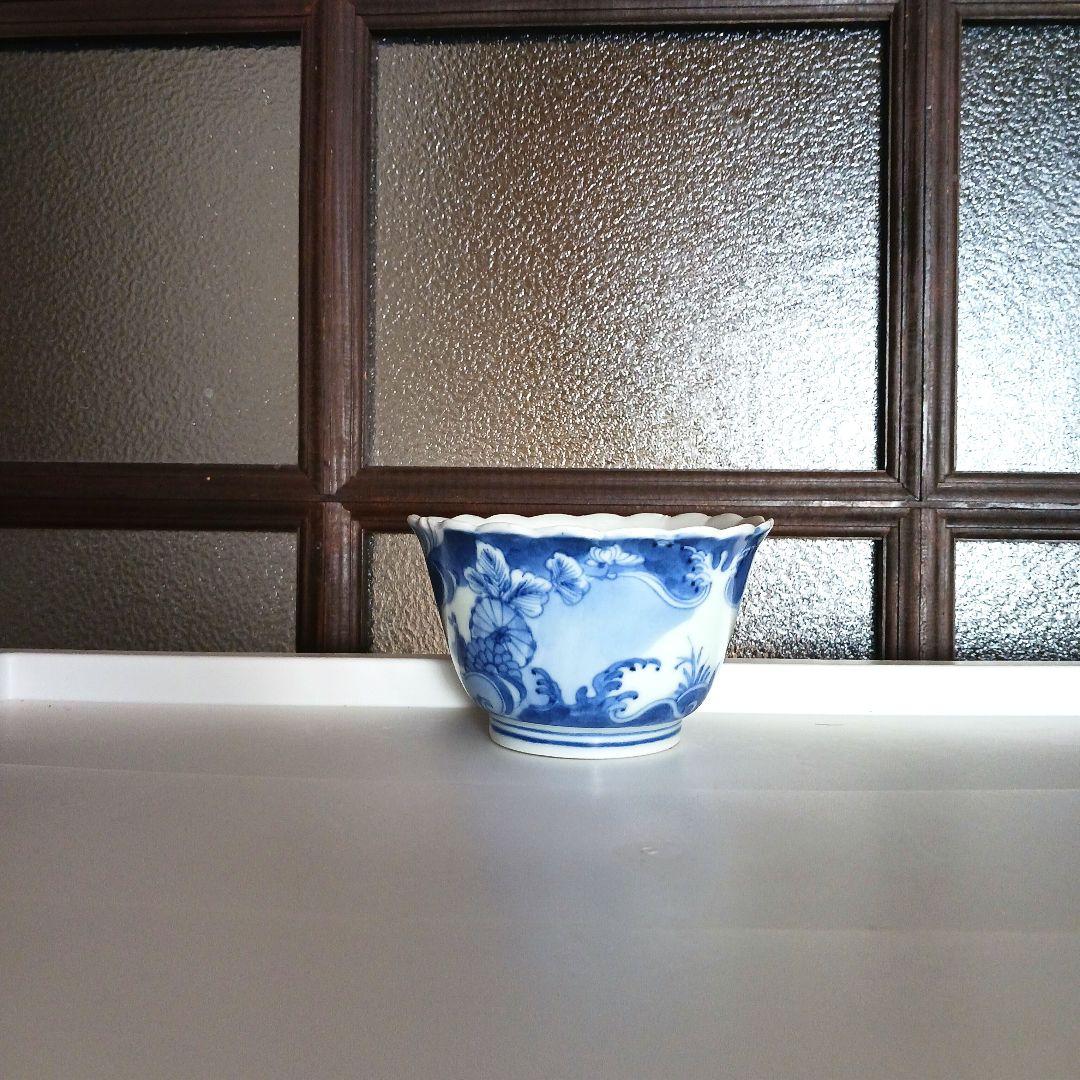 古伊万里　草花連弁