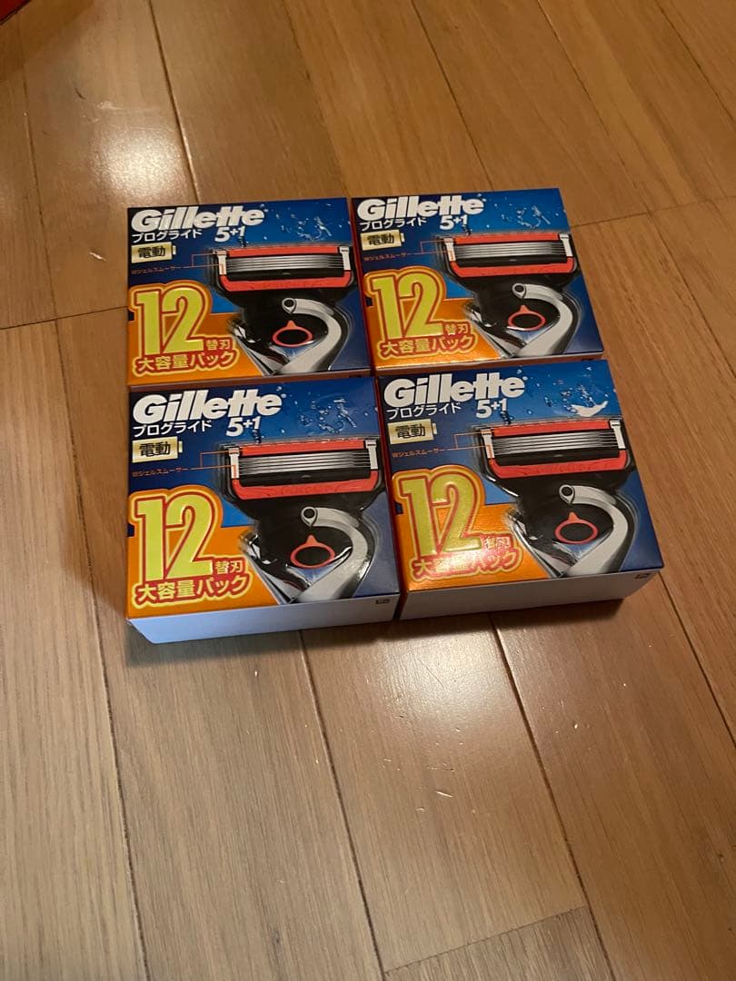 ジレットGillette プログライド 5+1 電動剃刀12個入り4セット