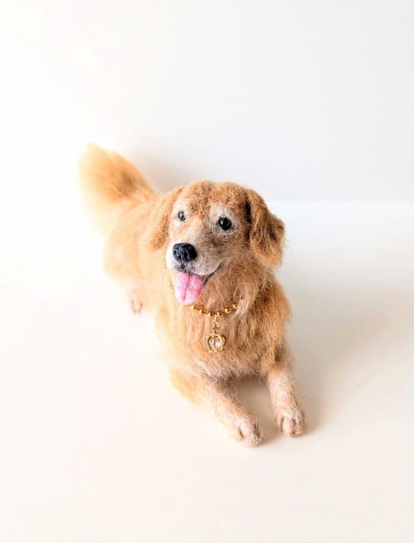 羊毛フェルト 犬 オーダー ペットロス 愛犬 そっくり Mサイズ