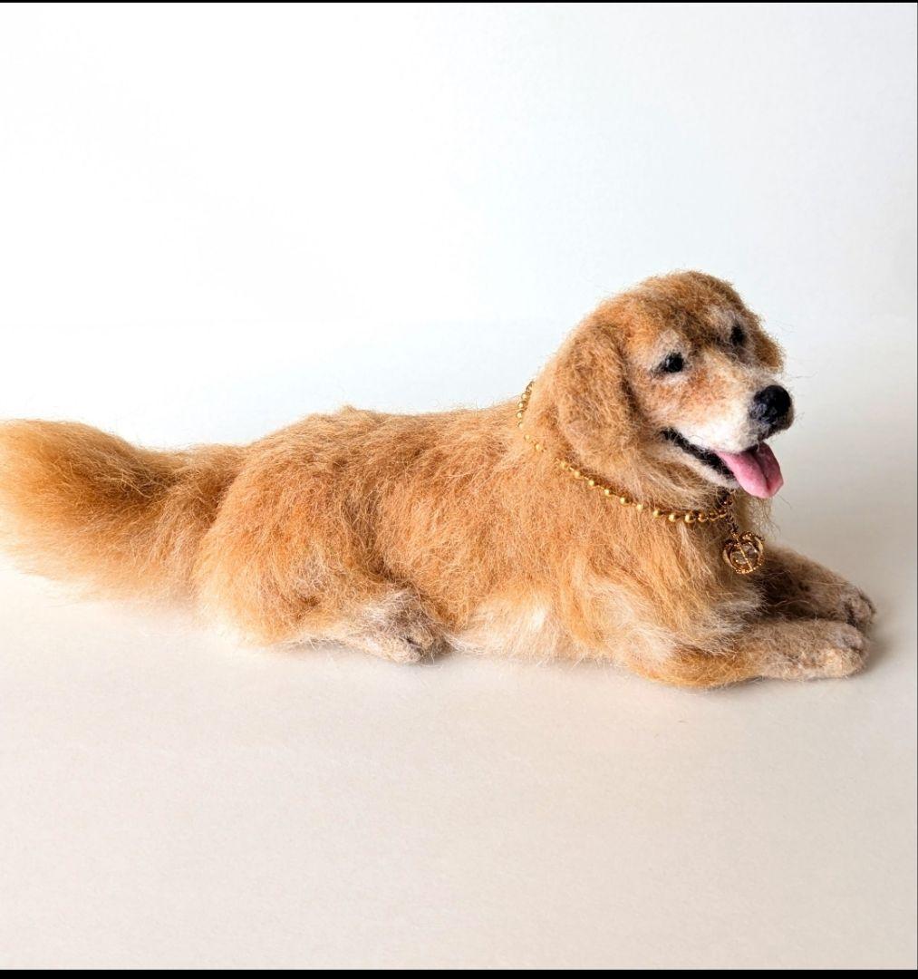 羊毛フェルト 犬 オーダー ペットロス 愛犬 そっくり Mサイズ