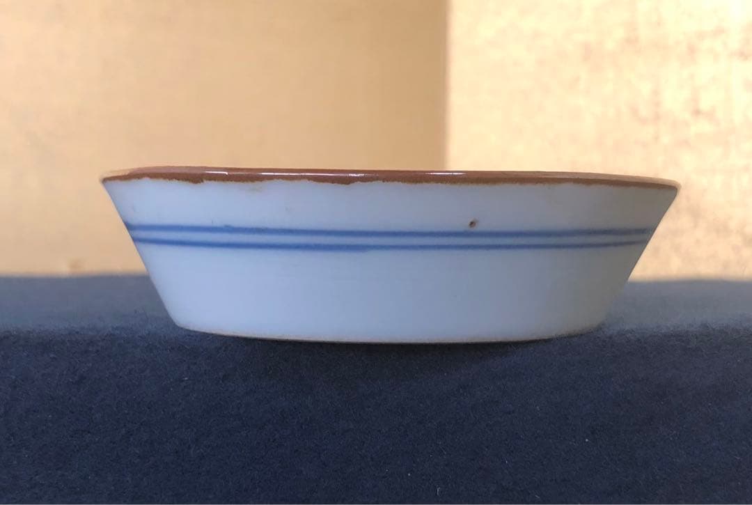 《R》伊万里 染付 小皿10客 時代 1f