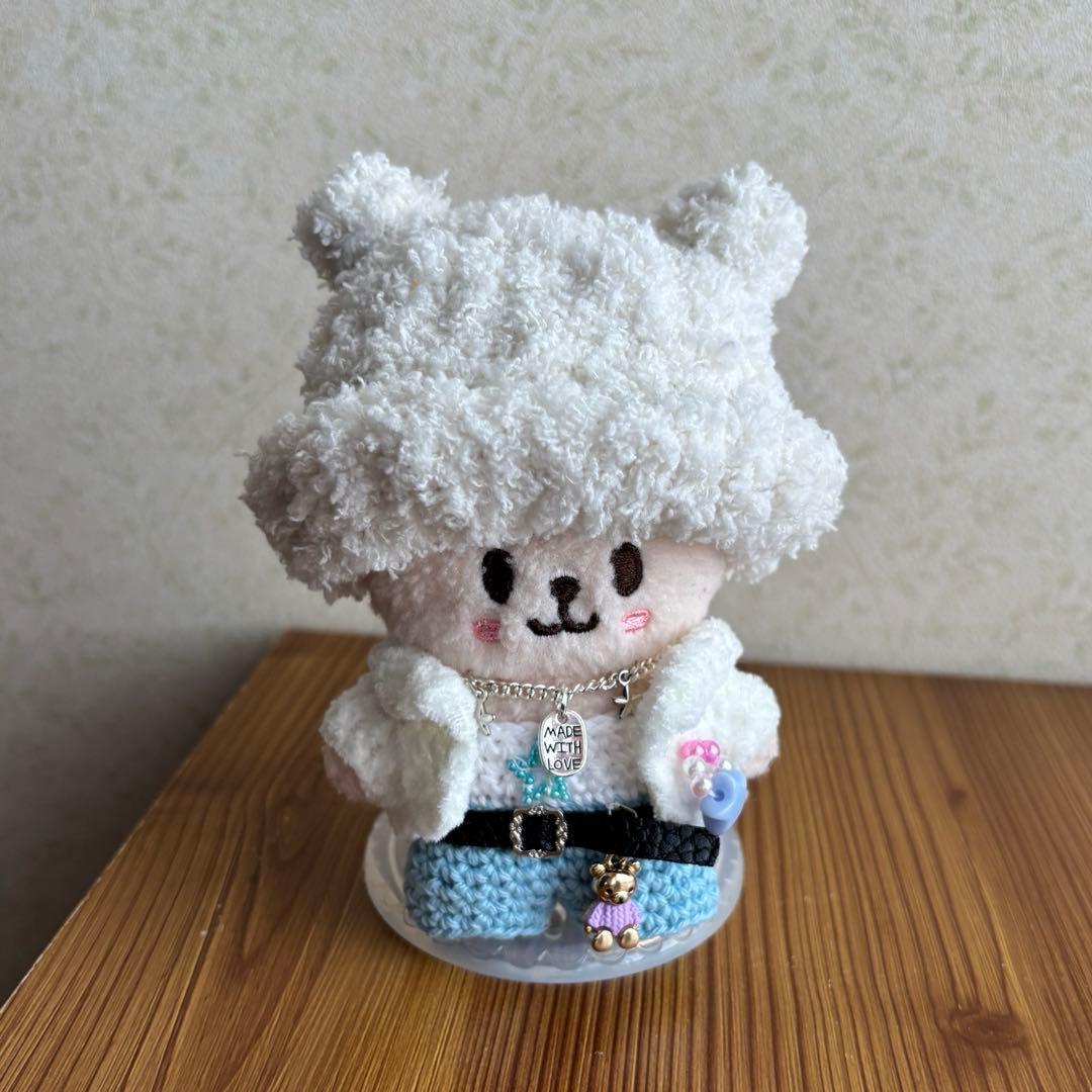 ジャムジャム　skzoo10cmぬいぐるみ用　衣装　ニット帽　4点