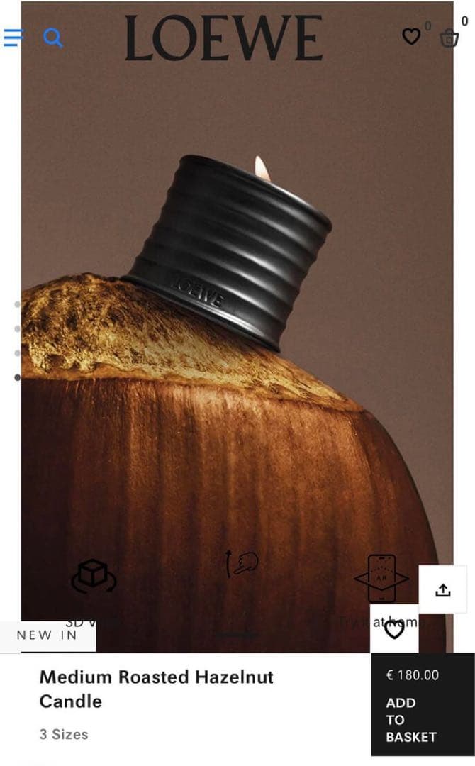 ✿LOEWE Cypress アロマキャンドル 170g
