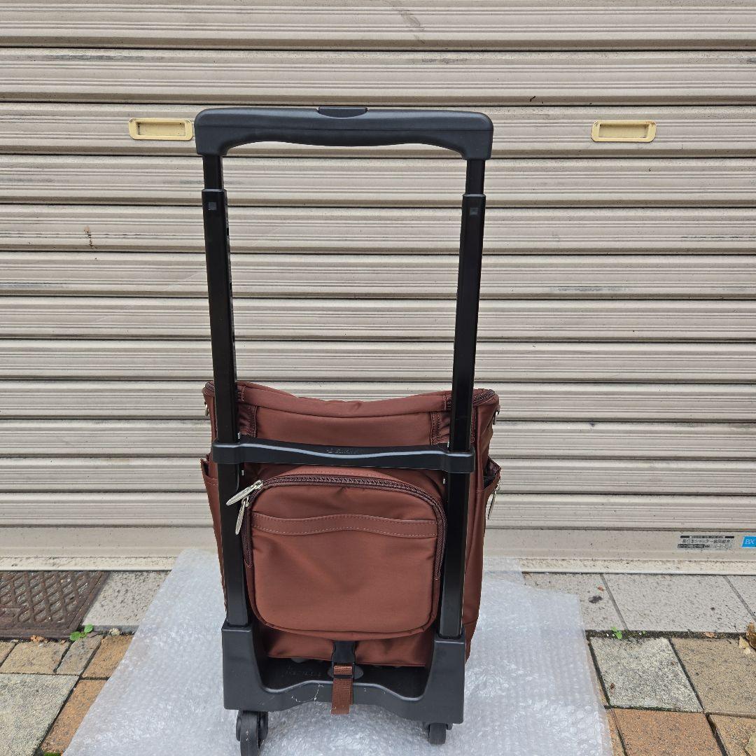 スワニー　ショッピングカート　ブラウン　お買い物キャリー