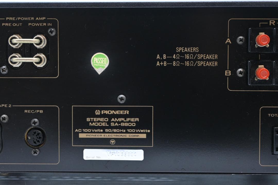PIONEER プリメインアンプ SA-8800【動作品（一部難あり品）　美品】