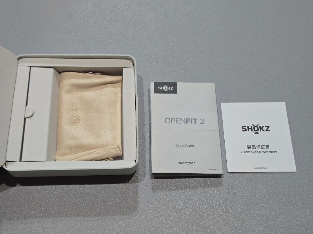 美品 Shokz OPENFIT 2 ベージュ