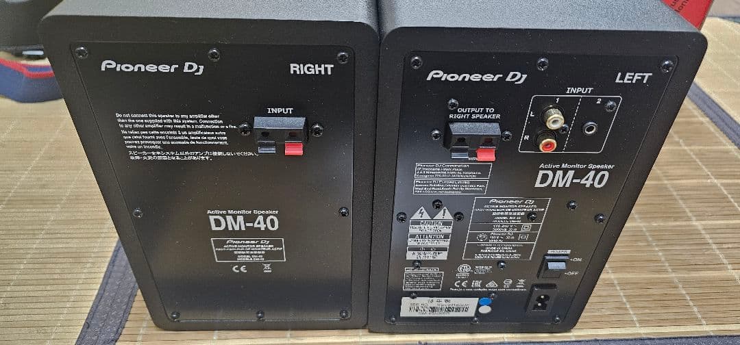 Pioneer DJ DM-40 アクティブモニタースピーカー パイオニア