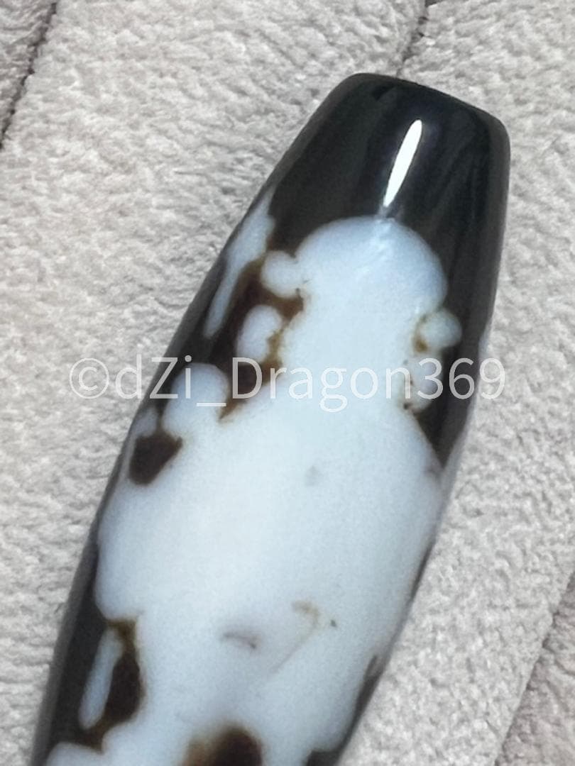 【最高品質】dZi beadsジービーズ 西蔵 至純 白蛇大黒天天珠