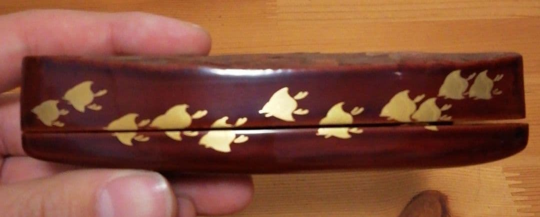 前端春斎　千鳥　蒔絵　舟　香合　共箱　茶道具