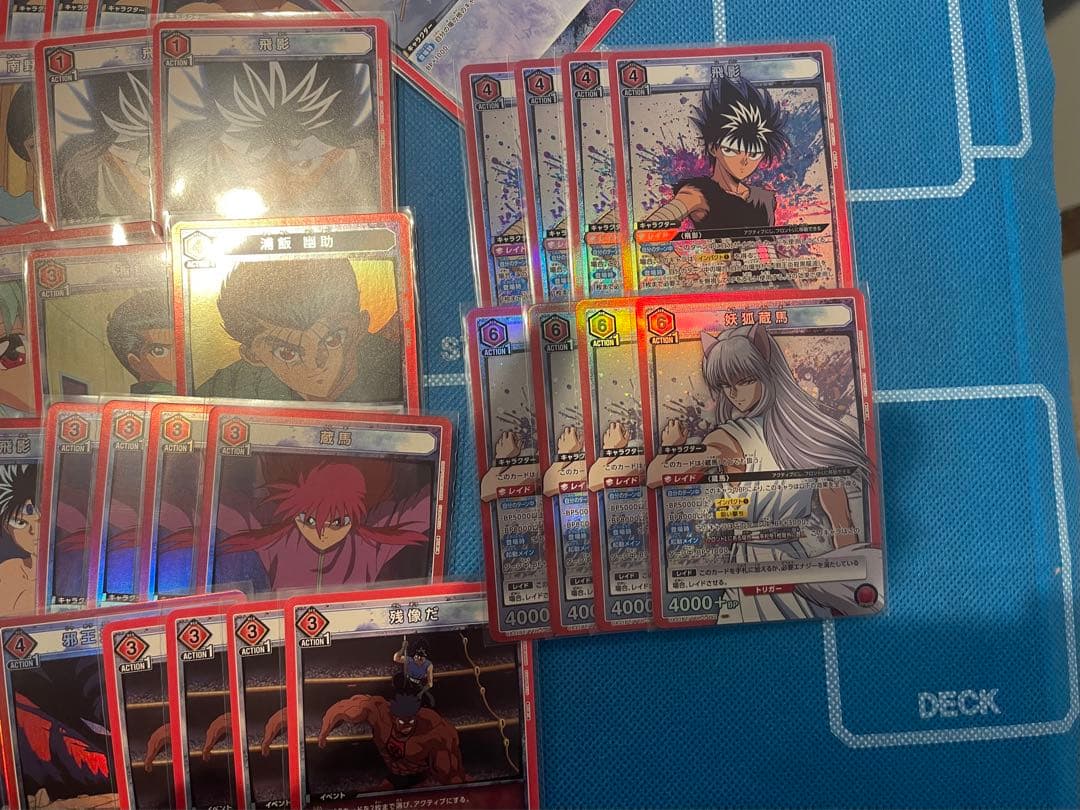 ユニオンアリーナ赤幽白 蔵馬飛影デッキ　パラレルユニチケ　プロモ入り幽遊白書
