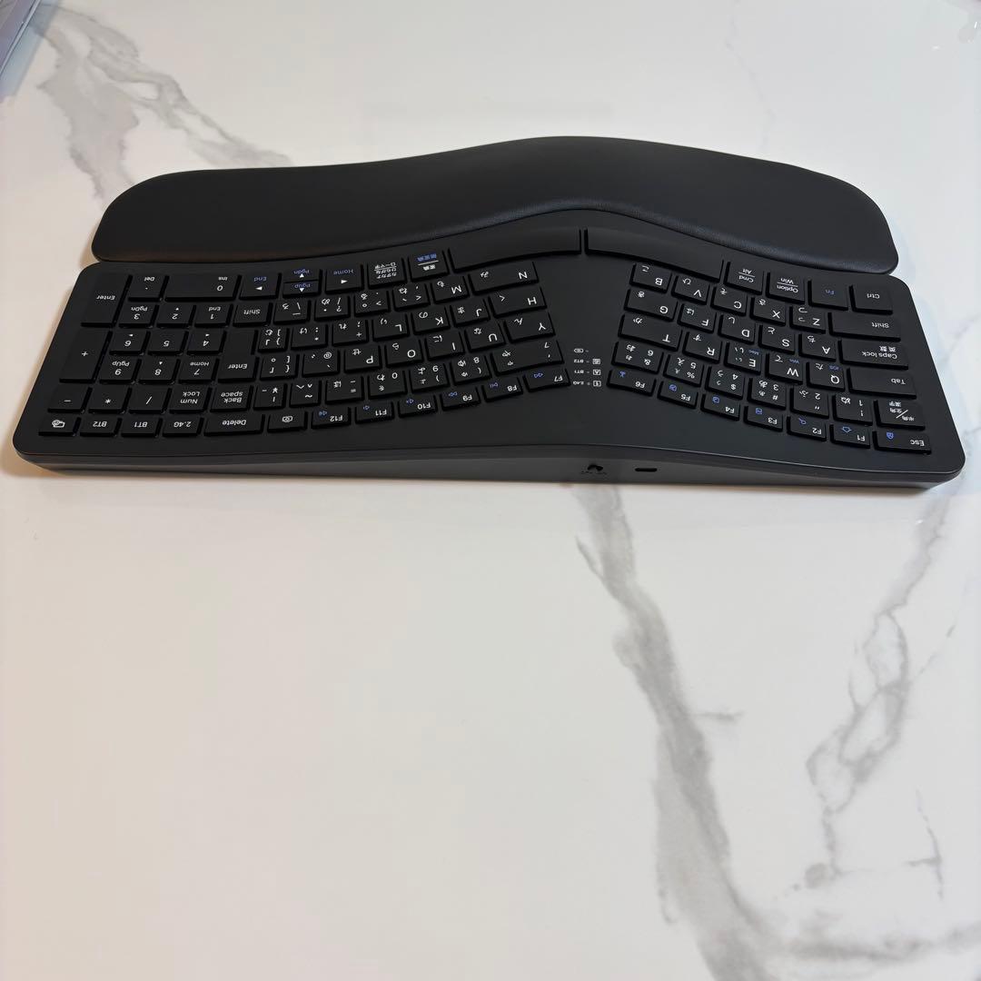 ほぼ新品 Ewinエルゴノミクスキーボード Bluetooth対応 日本語配列