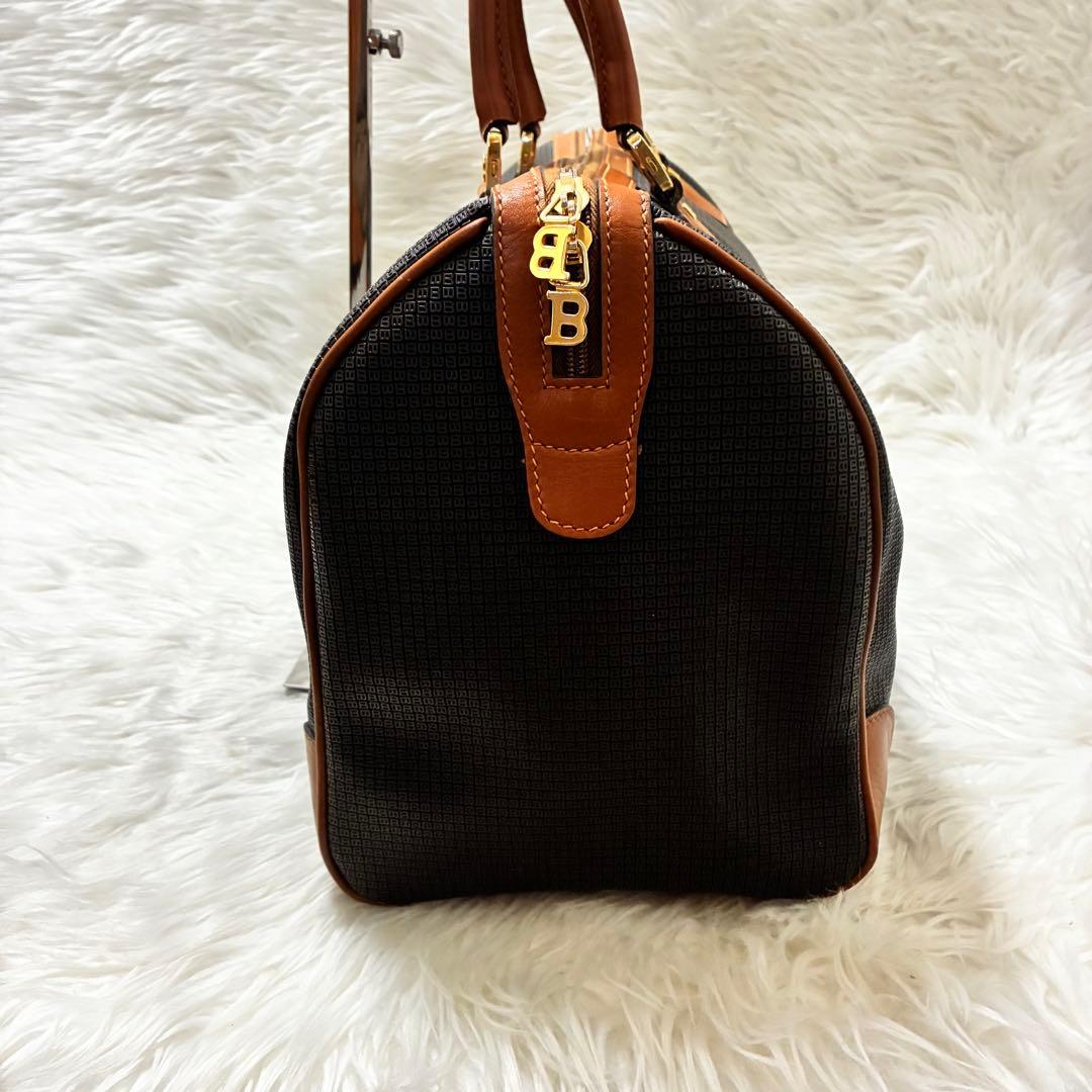 BALLY バリー　ボストンバッグ　かばん　黒　レザー　ロゴ　旅行　茶色