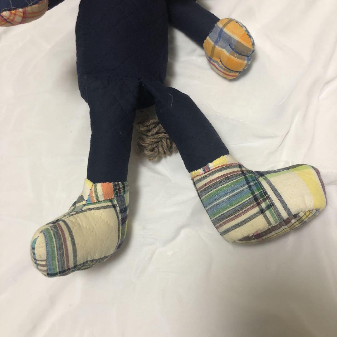 ハンドメイド 手作り ライオン 人形 ネイビー
