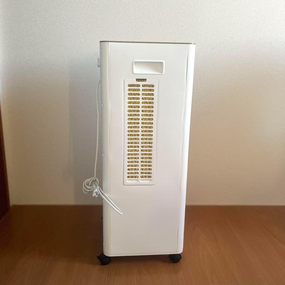 家庭用冷風機　12L 大容量　木目　ホワイト　冷風扇　保冷剤付き　最新モデル