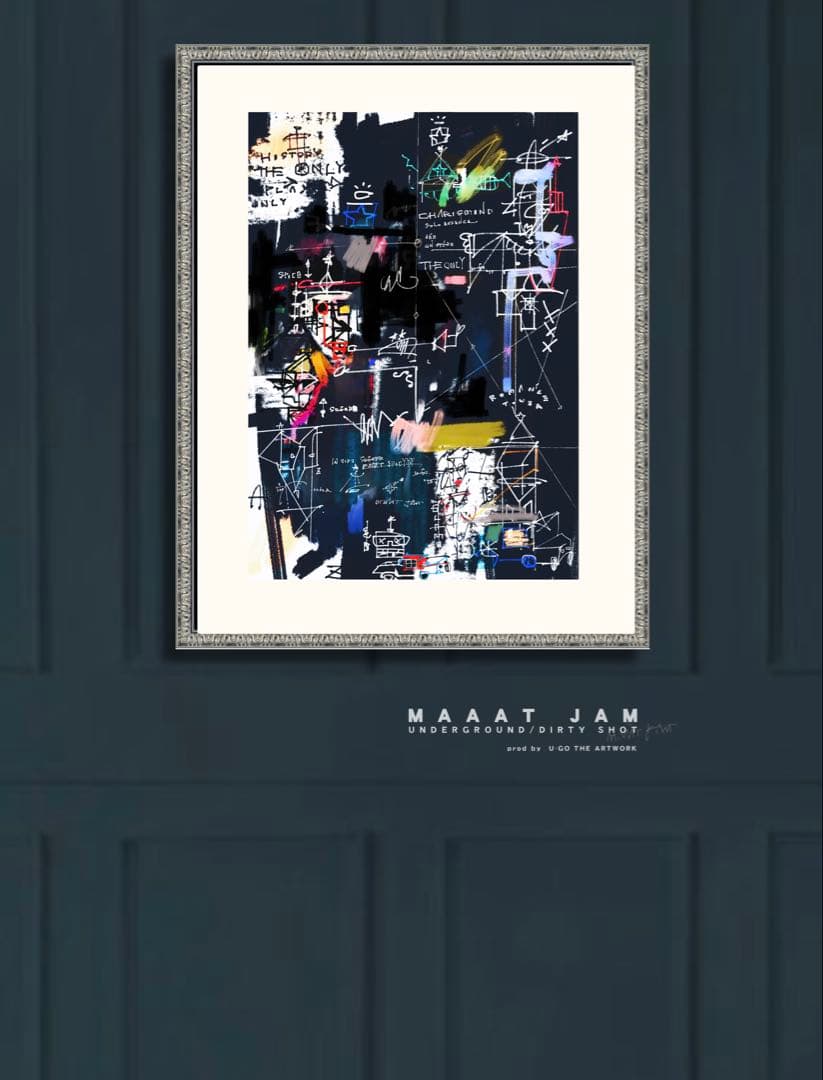 フレーム込み「MAAAT JAM」グラフィティ 絵画