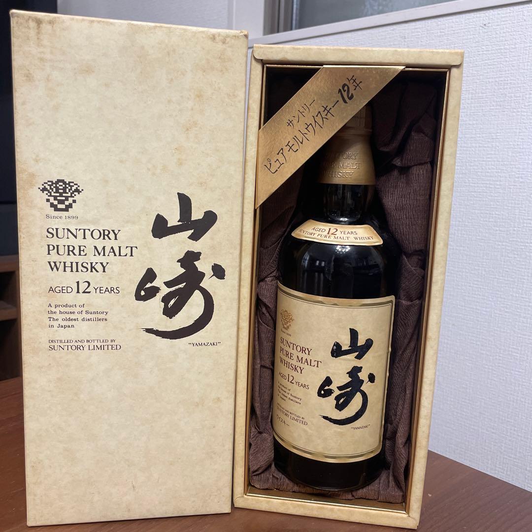サントリーピュアモルトウイスキー　山崎12年　750ml 箱付き　未開封