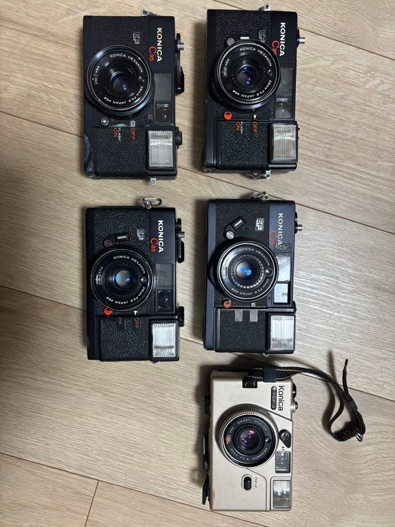 KONICA C35 EF / EF3 フィルムカメラ 5台　セット ジャンク