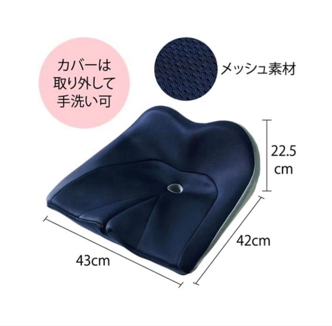 【美品】ニッセン 背骨のびのび腰痛対策 クッション nissen