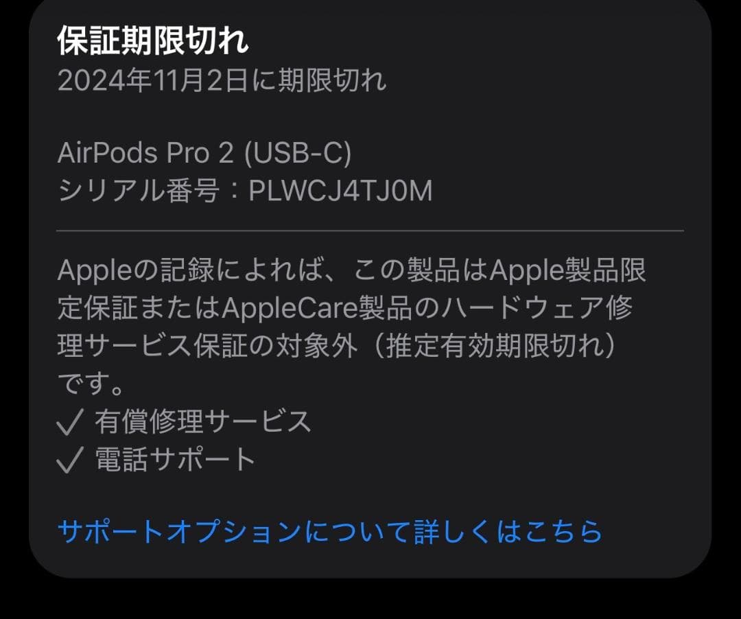 Apple AirPods Pro(第2世代) USB-Type C 294