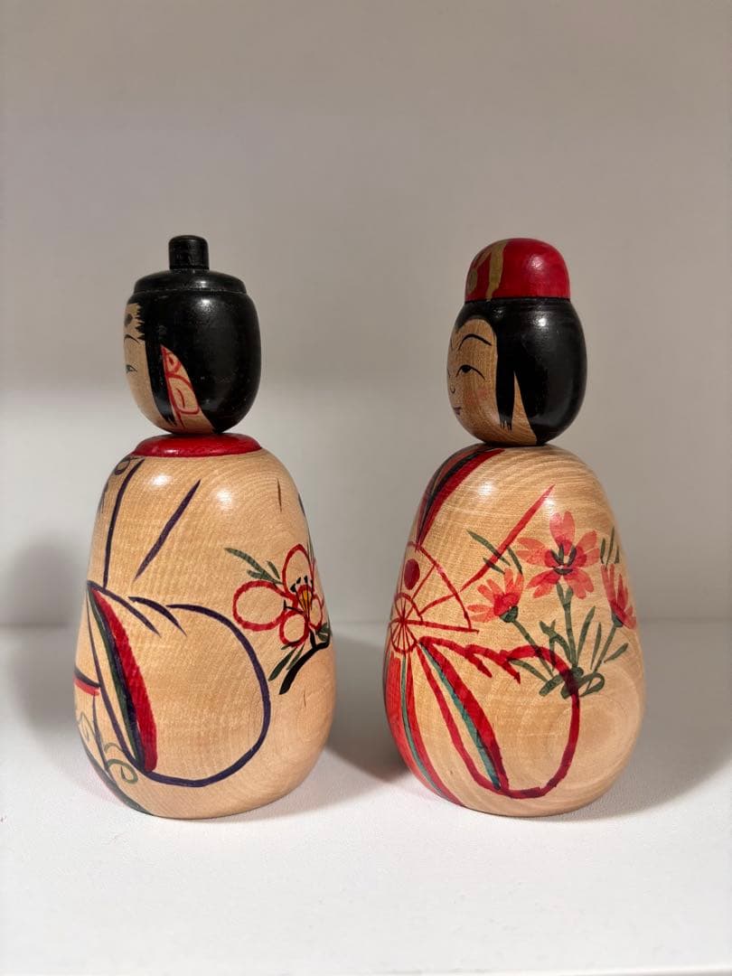 佐藤一夫工人作　日本人形こけし