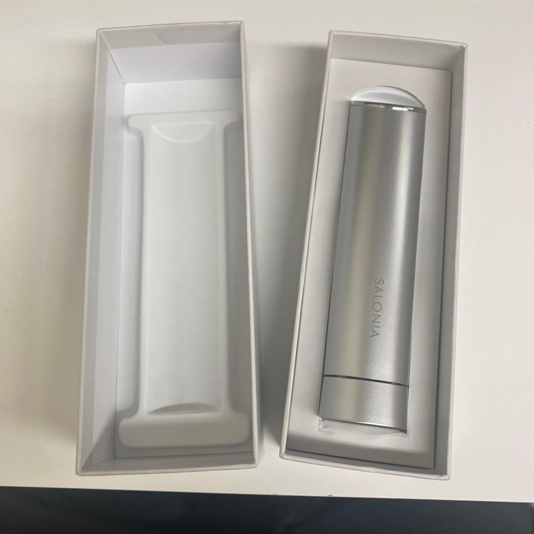 SALONIA スマートモイスチャーデバイス SILVER 美顔器　イオン