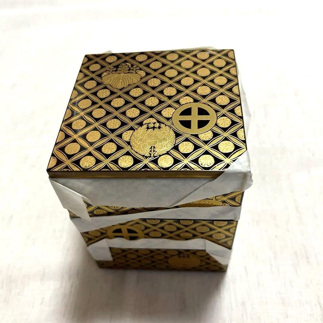 再値下げしました！限定工芸品　丸十桐牡丹紋七宝繋蒔絵柄三段重