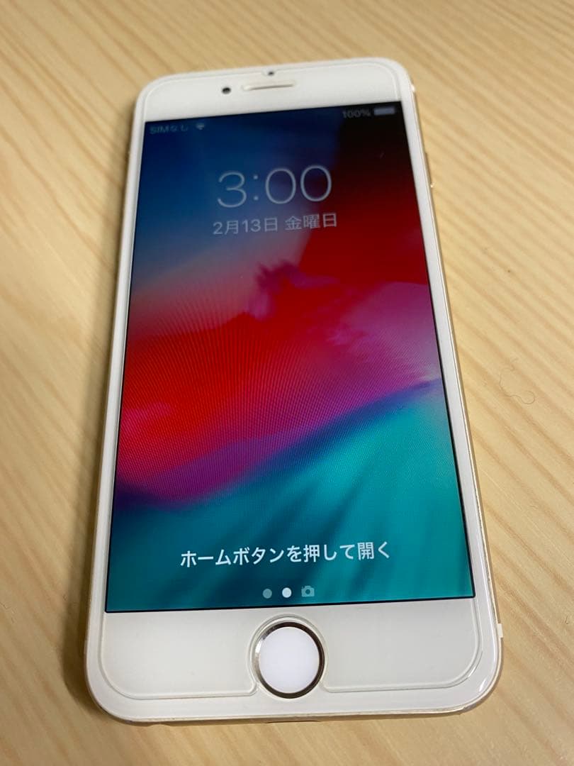 美品 iPhone6 ゴールド128GB バッテリー最大容量100% 充電器付