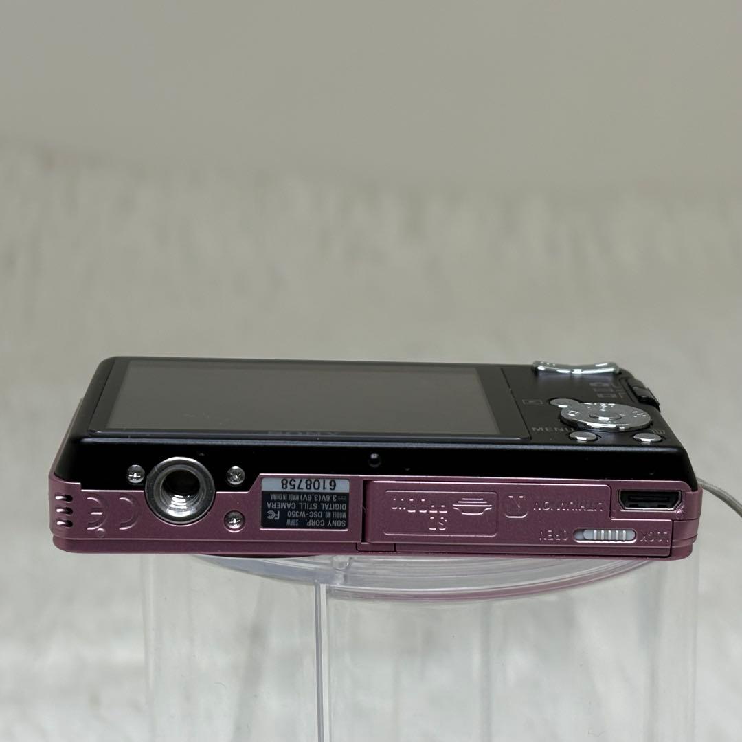 美品　SONY カメラ　DSC-W350 ピンク　説明書　コンデジ　動作品