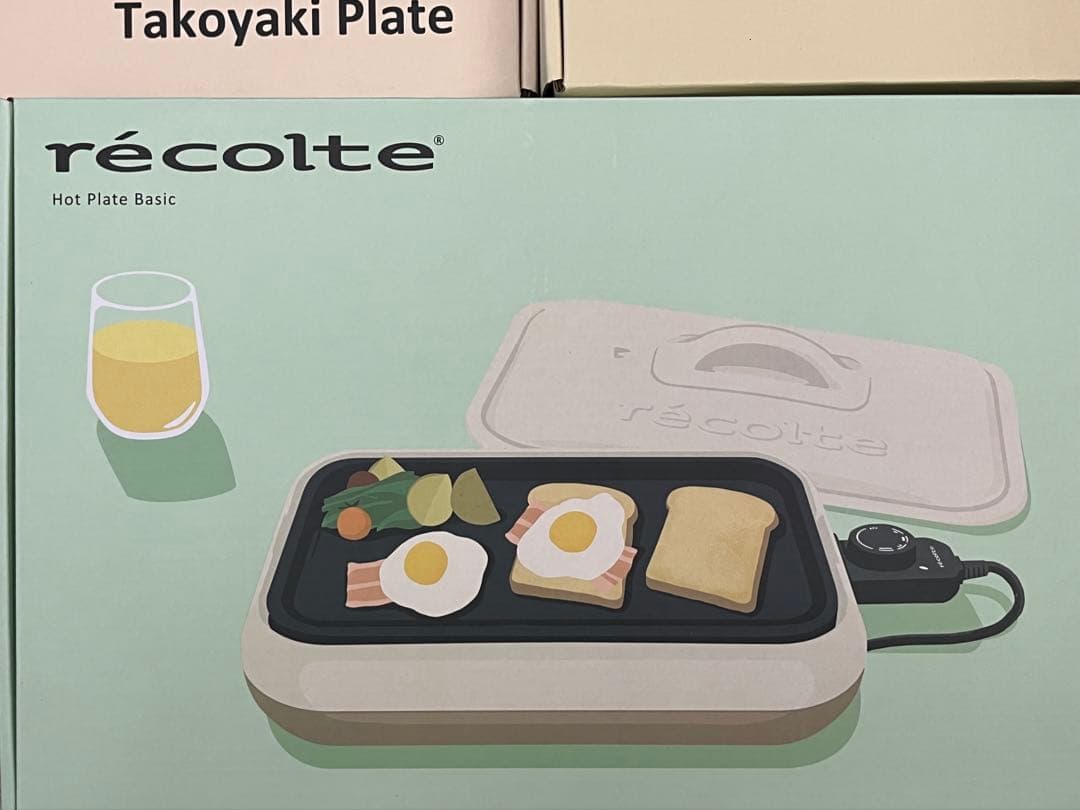 récolte ホットプレート ベーシック　レコルト　たこ焼きプレート