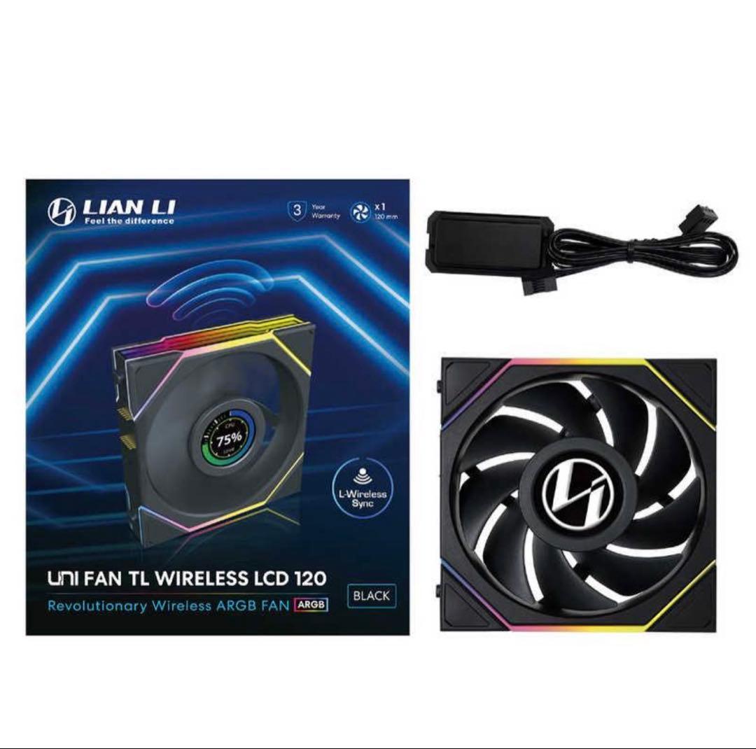 LIANLI　UNI FAN TL LCD Wireless 120 BK