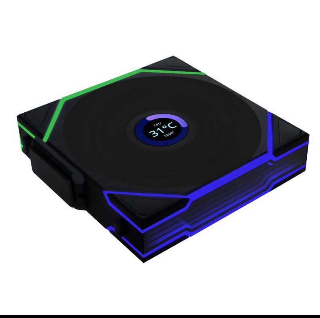 LIANLI　UNI FAN TL LCD Wireless 120 BK