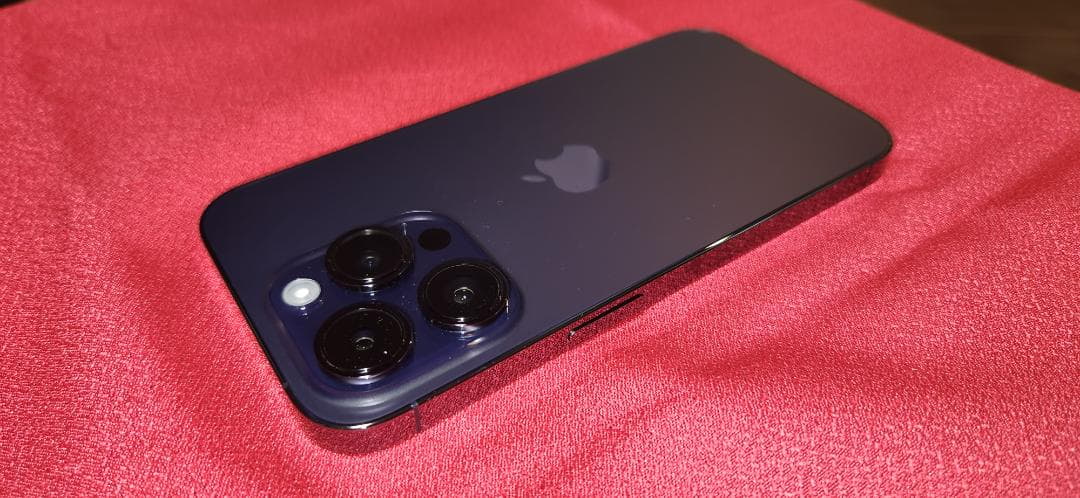 【美品】iPhone 14 Pro ディープパープル 認定整備済品