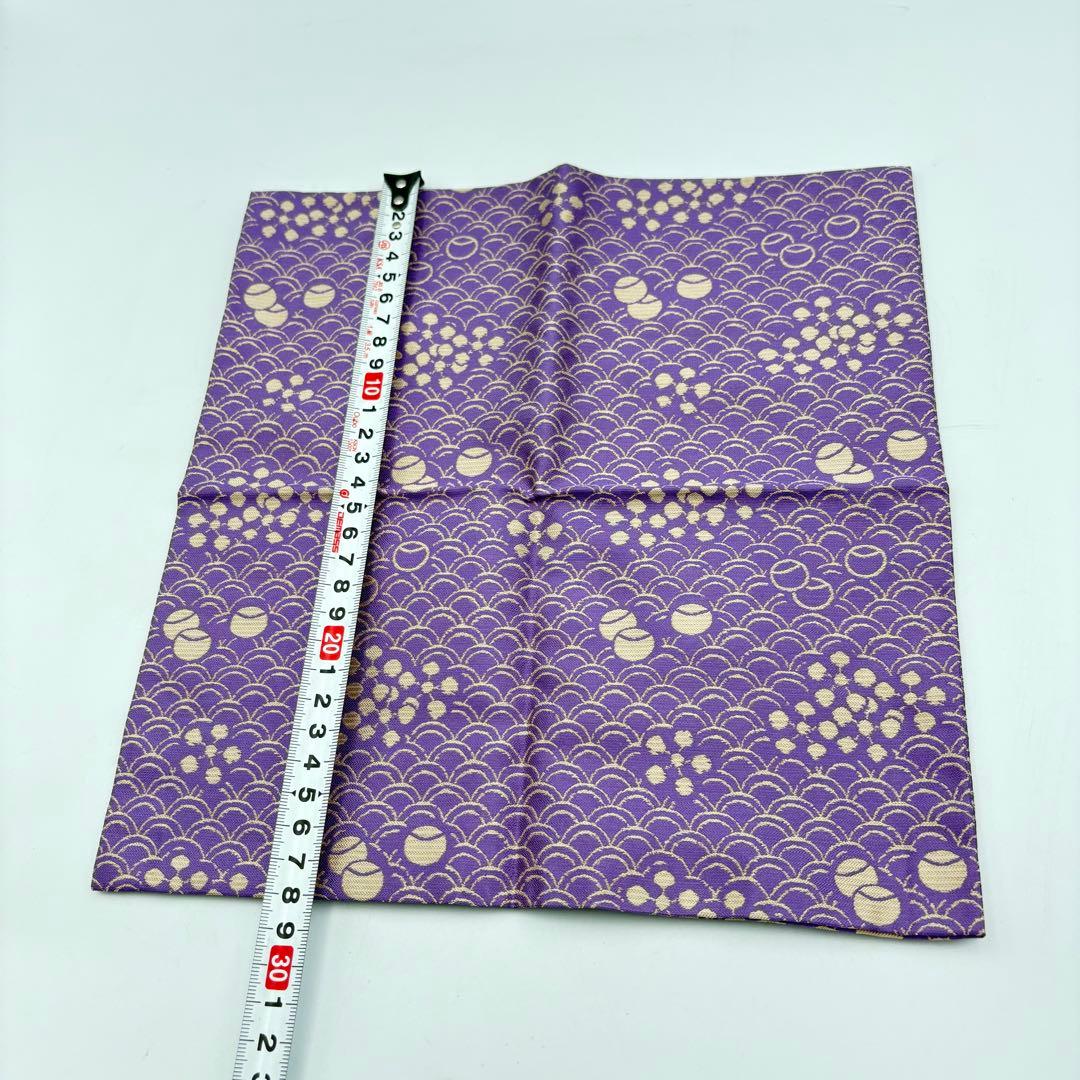 土田友湖 帛紗 利休梅ツボツボ 三千家好 紫 茶道具 ma708