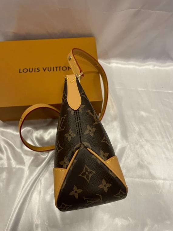 Louis Vuitton ショルダーバッグ ダークブラウン/オレンジyyq