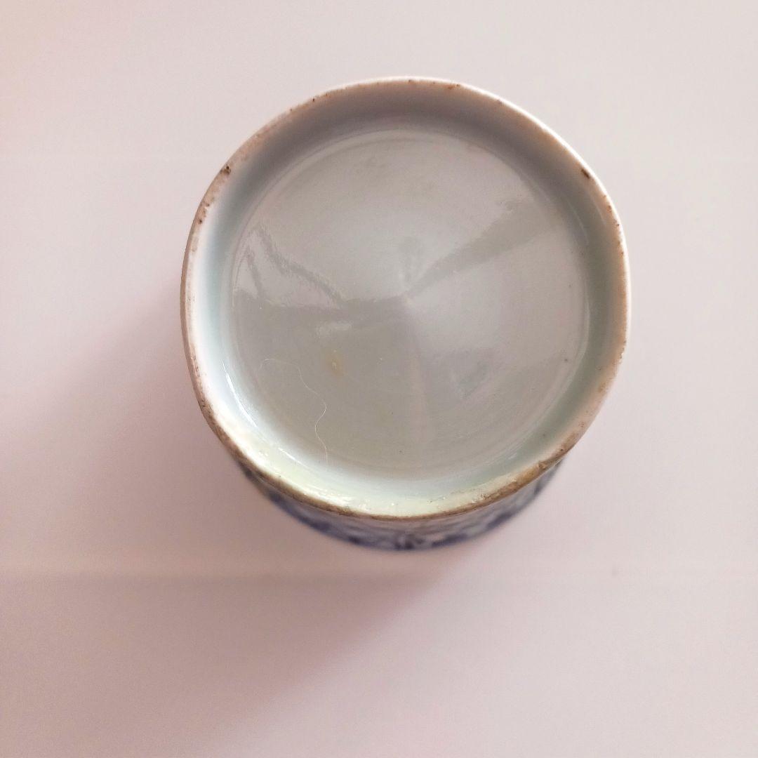 古伊万里　七宝つなぎ紋様