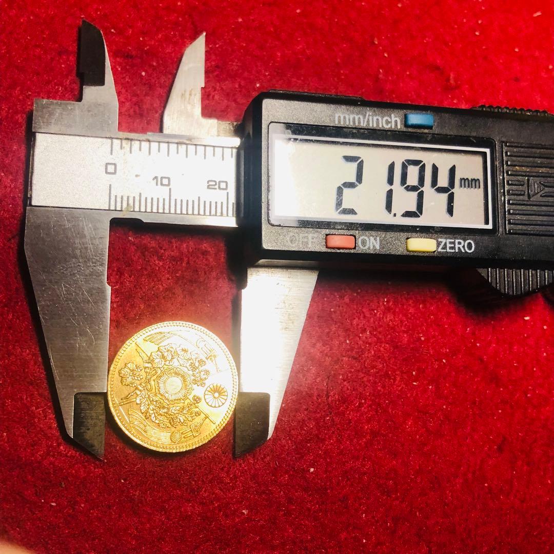 A533古銭 日本 旧五圓金貨 明治二十一年 大日本 古銭 竜 大型金貨