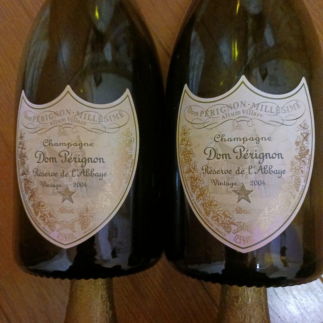 Dom Pérignon 03年 空瓶　2本　04空瓶2本　ドンペリゴールド